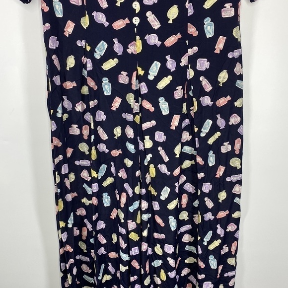 Vintage E.D Michaels By Melanie Drucker Perfume Bottle Navy Blue Dress Size 10 - Picture 3 of 13